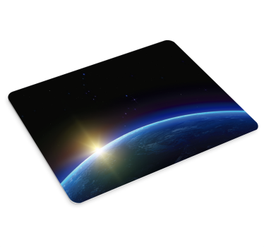World map mouse pad celestial horizon view - TenStickers