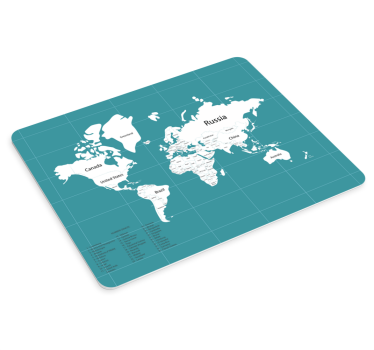 World map mouse pad comprehensive global map - TenStickers