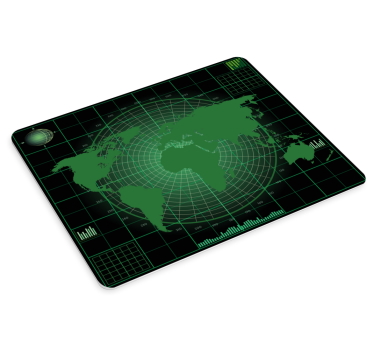 World map mouse pad elegant world projection - TenStickers