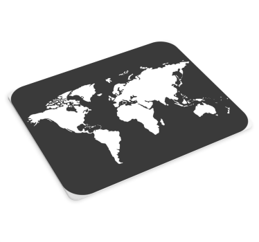 World map mouse pad in artistic world design - TenStickers