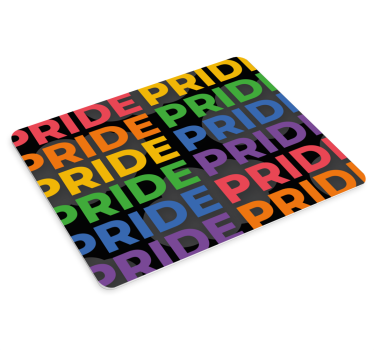 Mouse pad quotes colorful pride text - TenStickers