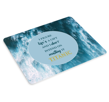 Mouse pad quotes inspirational waves quote - TenStickers