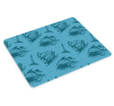 World map mouse pad with vintage nautical designs - TenStickers