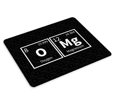 Mouse pad quotes inspired by chemical elements design - TenStickers