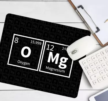 Mouse pad quotes inspired by chemical elements design - TenStickers