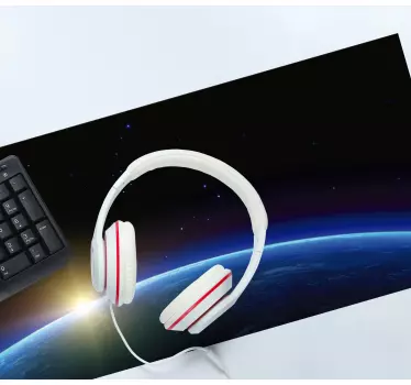 World map mouse pad celestial horizon view - TenStickers