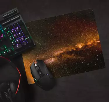 World map mouse pad cosmic galaxy design - TenStickers