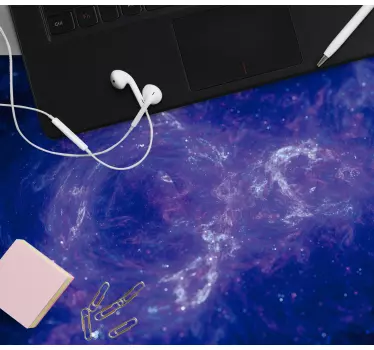 World map mouse pad galactic swirl design - TenStickers