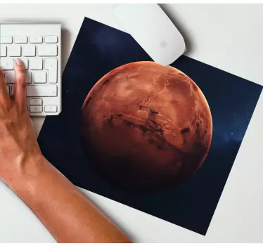 World map mouse pad planetary mars view - TenStickers