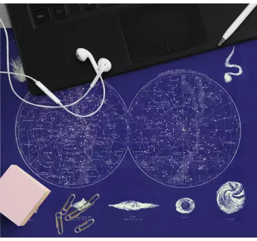 World map mouse pad star chart cosmos - TenStickers