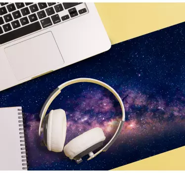World map mouse pad with cosmic sky design - TenStickers