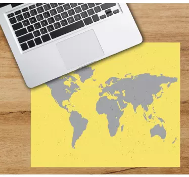 World map mouse pad world map outline - TenStickers