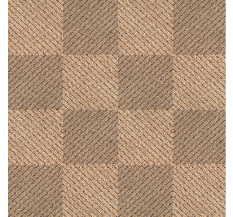 Jute squares motif living room roller blind - TenStickers
