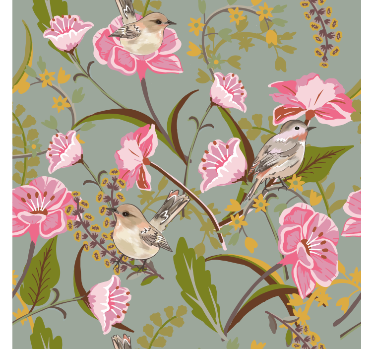 Flowers  kitchen roller blind - TenStickers