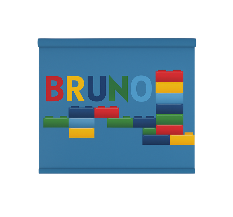 Colorful toy blocks kids roller blind - TenStickers