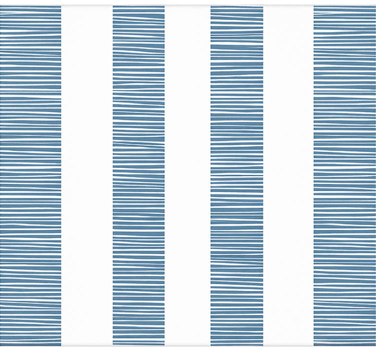 "Ceramica Righe Blu" bathroom roller blind - TenStickers