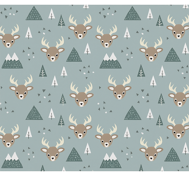 Nordic dear design kids roller blind - TenStickers