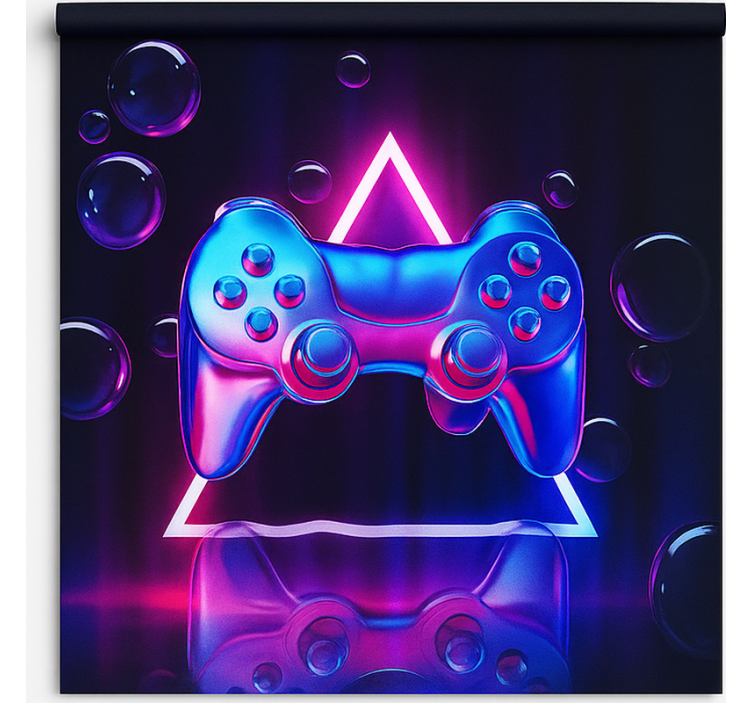 Chrome neon bubble controller geek roller blind - TenStickers