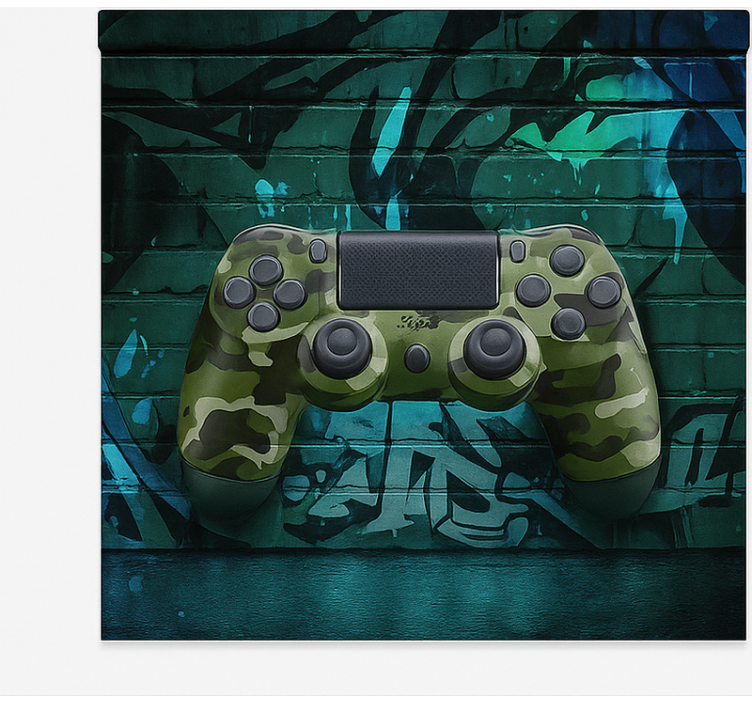 Cammo graffiti game controller geek roller blind - TenStickers
