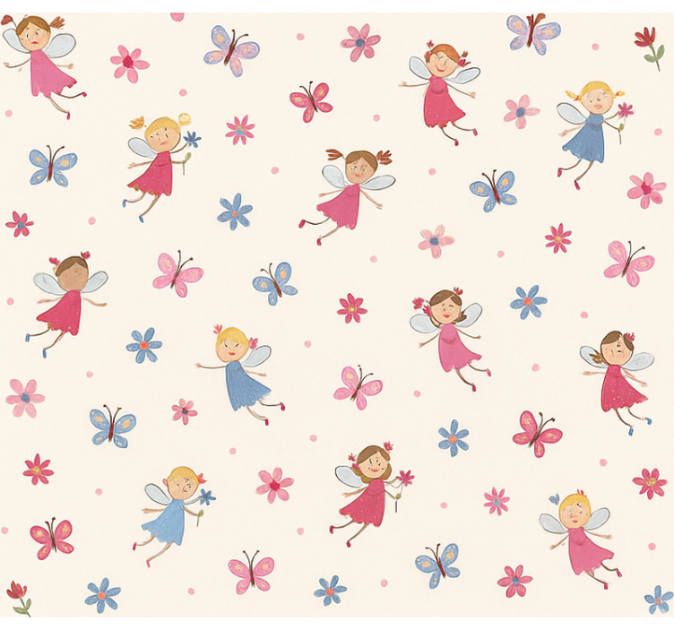 Happy little fairies teenage roller blind - TenStickers