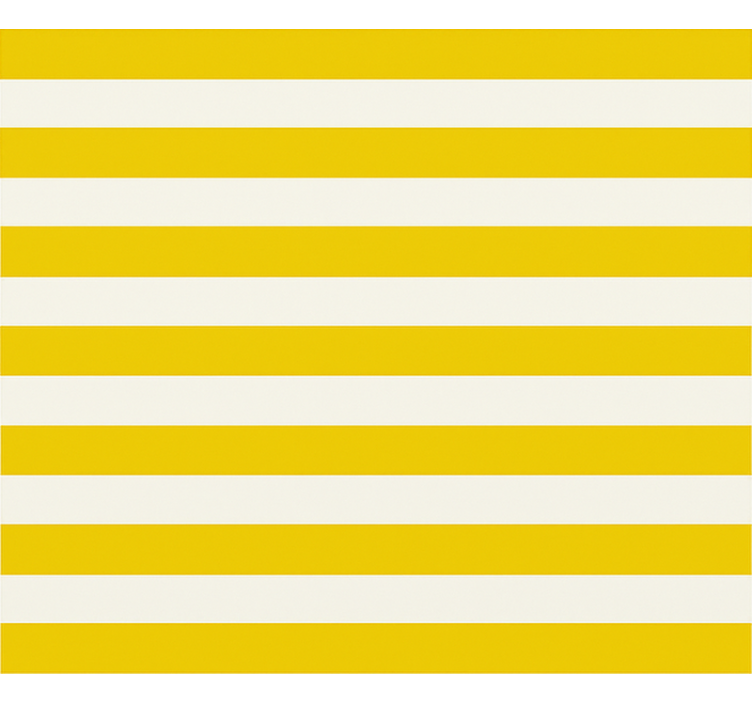 Yellow and white stripes teenage roller blind - TenStickers