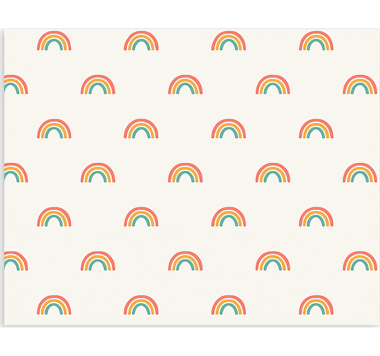 Skandinavian roller blind colourful cascading rainbows - TenStickers