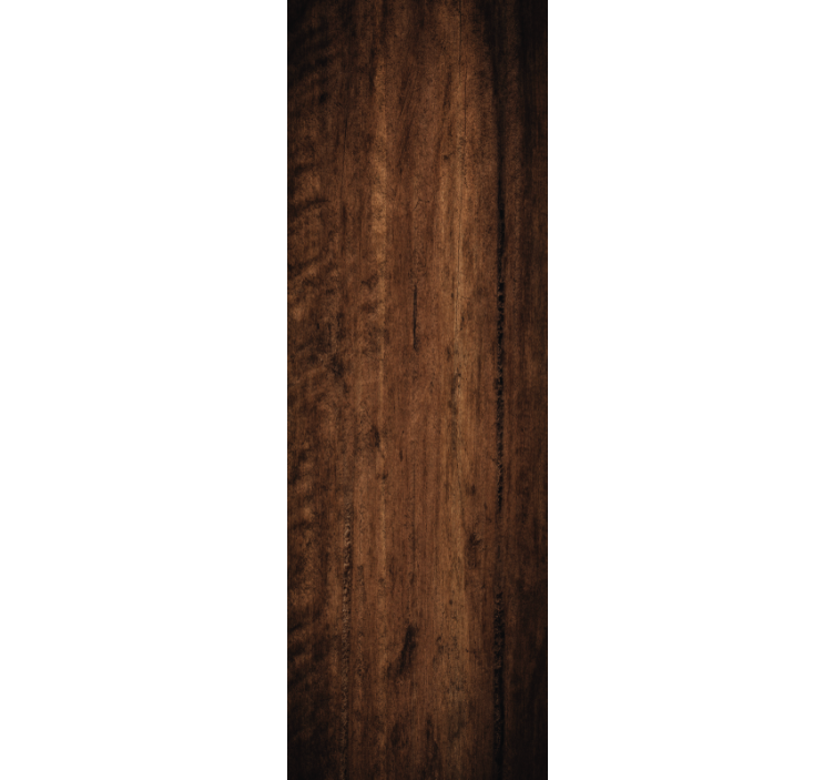 Home office roller blind dark wood finish - TenStickers