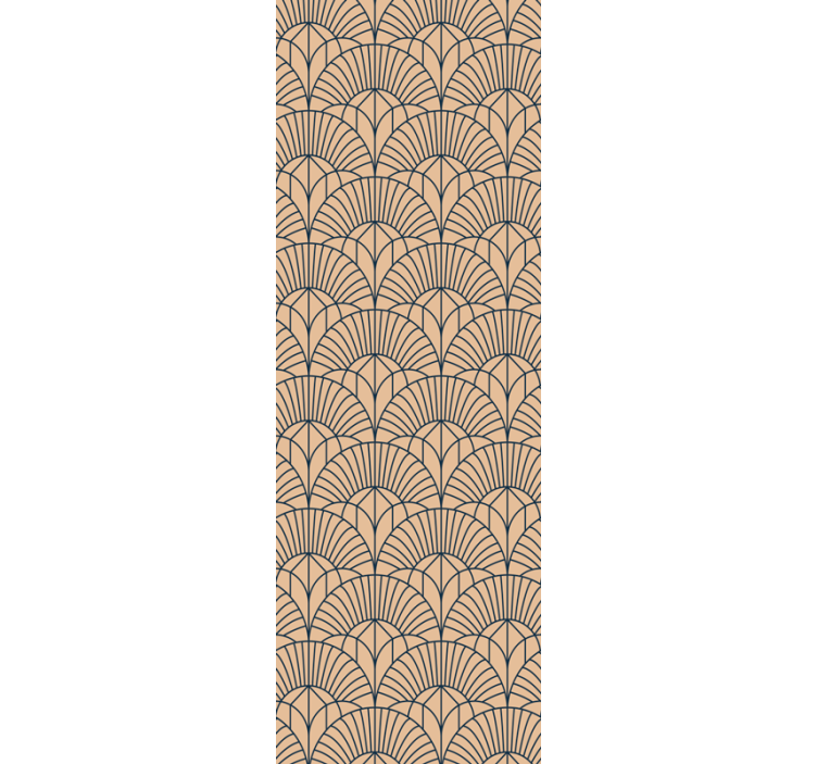 Home office roller blind abstract beige design - TenStickers