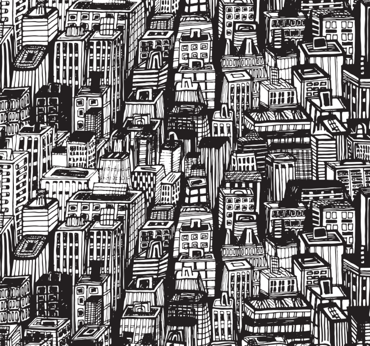 Home office roller blind new york city skyline - TenStickers