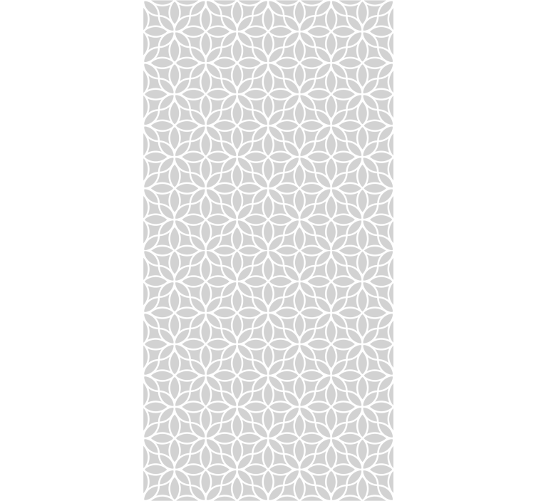 Home office roller blind gray and white modern pattern - TenStickers