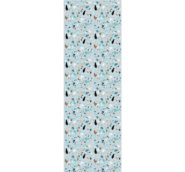 Dining room roller blind light blue terrazzo effect - TenStickers