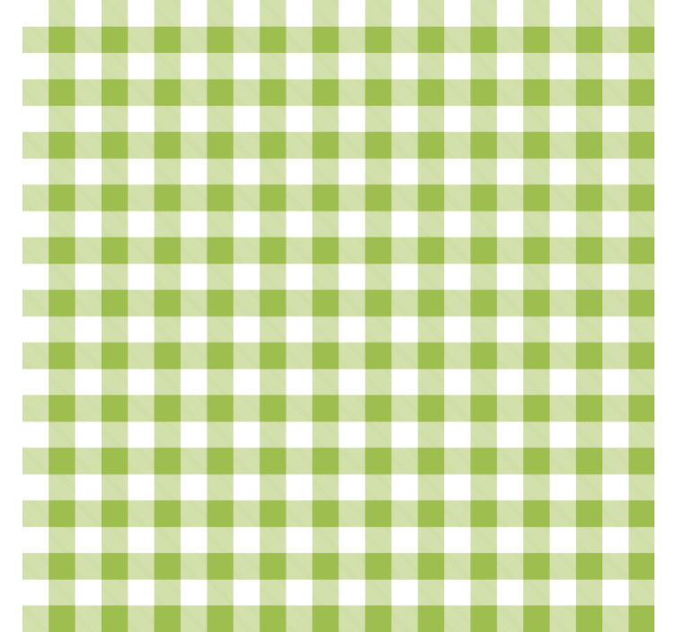 Gingham check pattern dining room roller blind - TenStickers