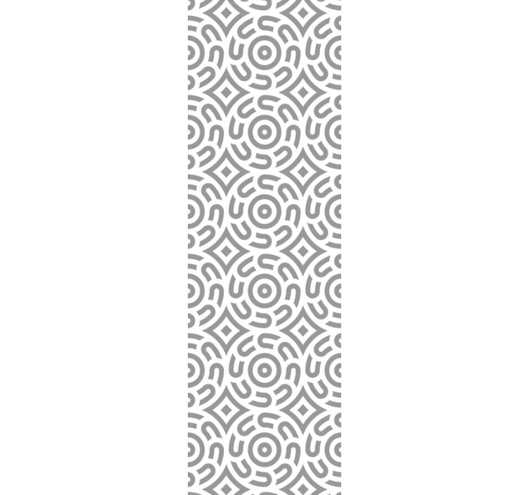 Dining room roller blind with geometric spirals - TenStickers