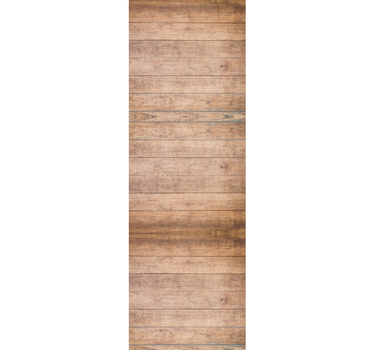 Dining room roller blind in horizontal rustic wood - TenStickers