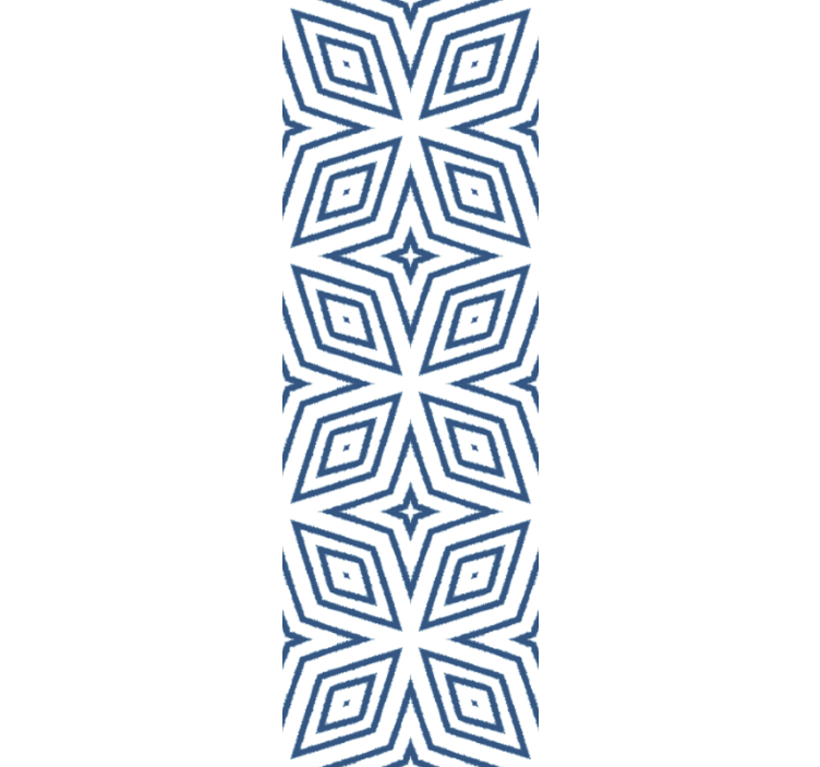 Dining room roller blind handcrafted jute diamonds - TenStickers