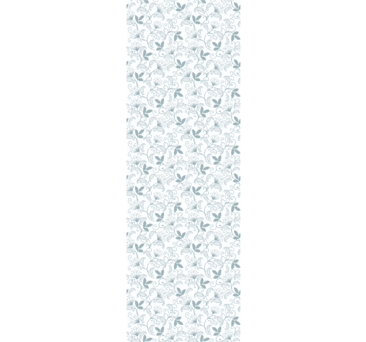 Dining room roller blind in floral grandmillennial style - TenStickers