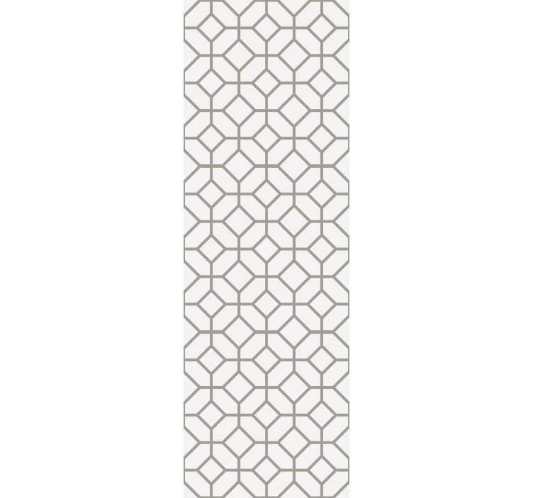 Dining room roller blind with squared hamptons pattern - TenStickers