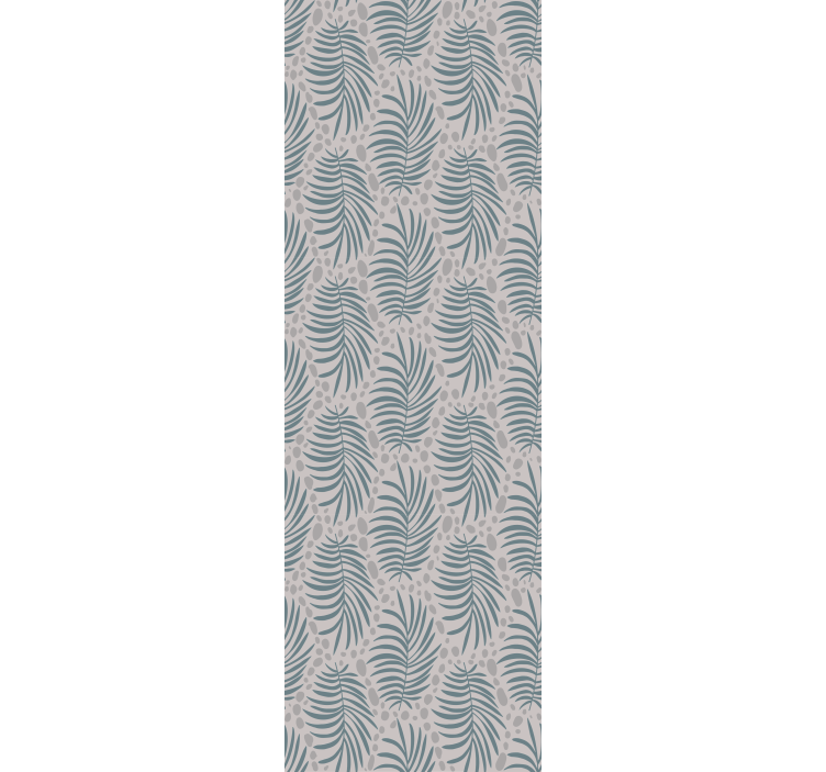 Dining room roller blind tropical blue hamptons pattern - TenStickers