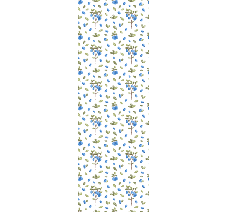 Dining room roller blind floral botanical watercolor pattern - TenStickers