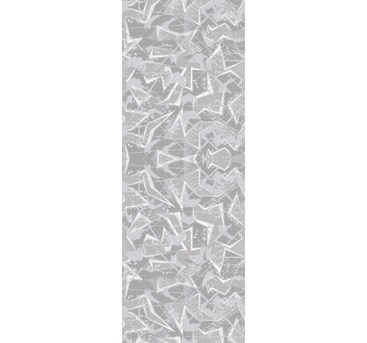 Dining room roller blind in gray 80's fine graphics - TenStickers