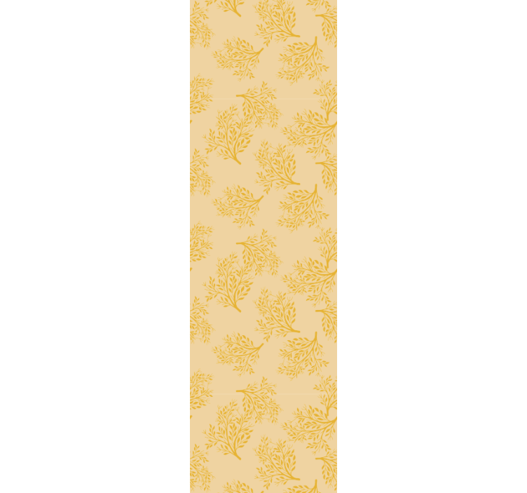 Dining room roller blind nordic orange trees - TenStickers