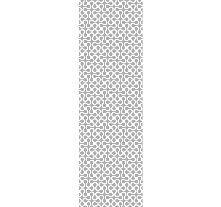 Dining room roller blind modern white twister - TenStickers