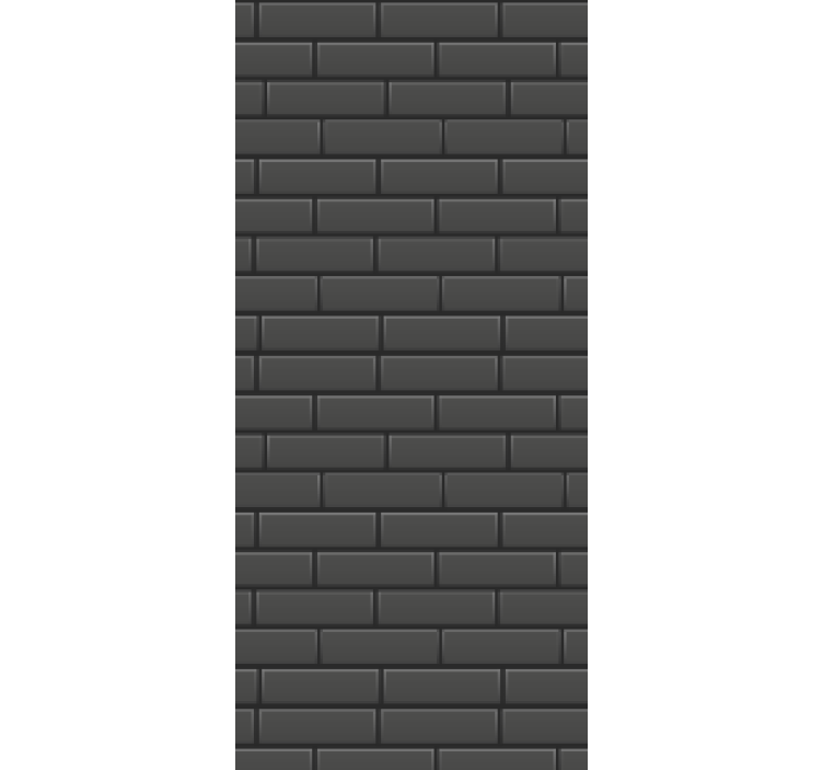 Dining room roller blind concrete block design - TenStickers