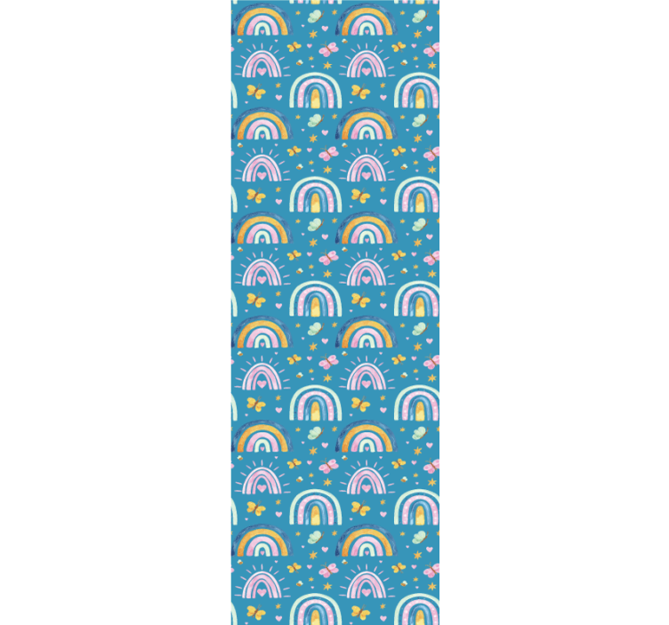 Kids roller blind butterfly rainbow design - TenStickers