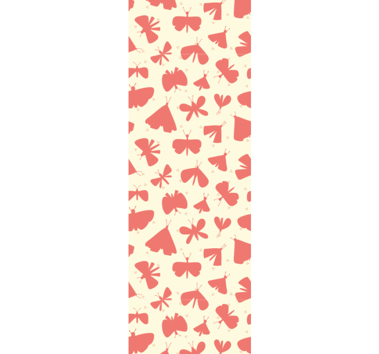 Kids roller blind abstract pink butterfly design - TenStickers