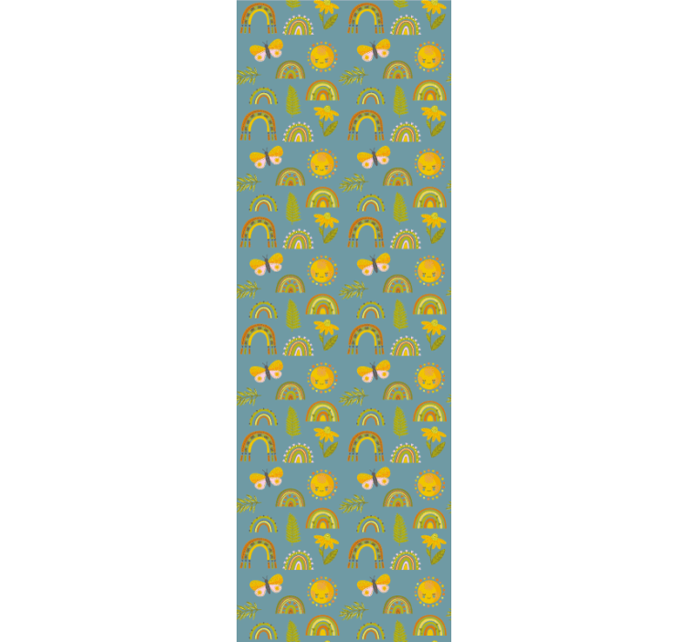 Kids roller blind with bold hand-drawn pattern - TenStickers