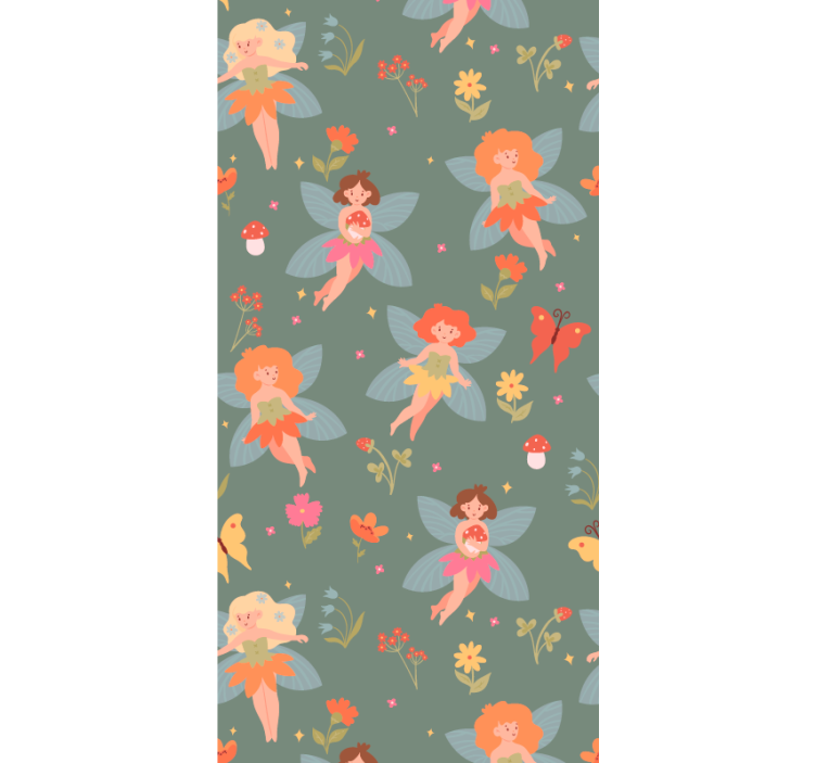 Kids roller blind floral design - TenStickers