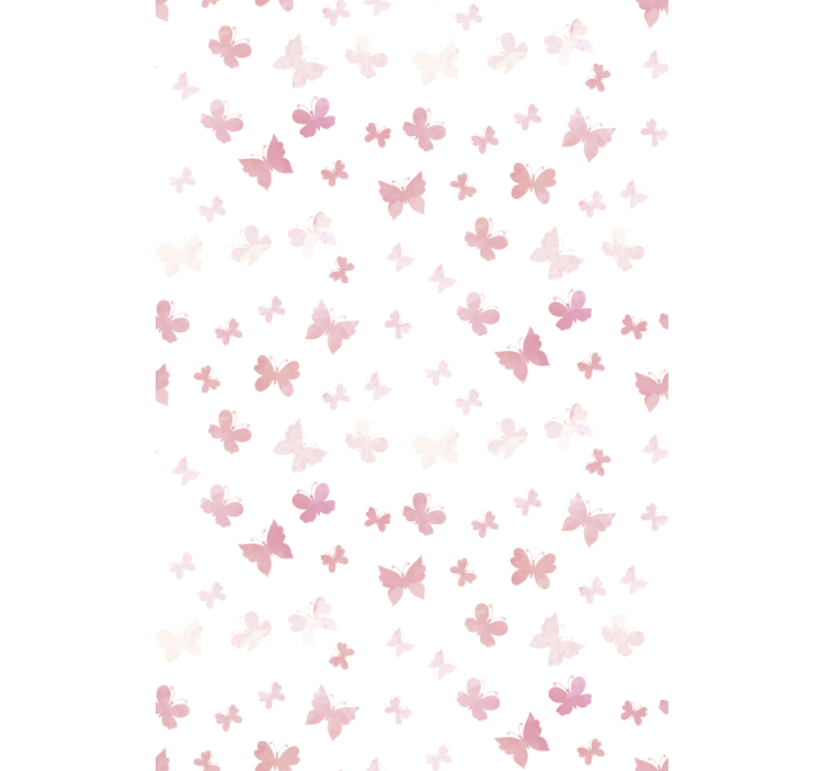 Kids roller blind pink butterflies design - TenStickers