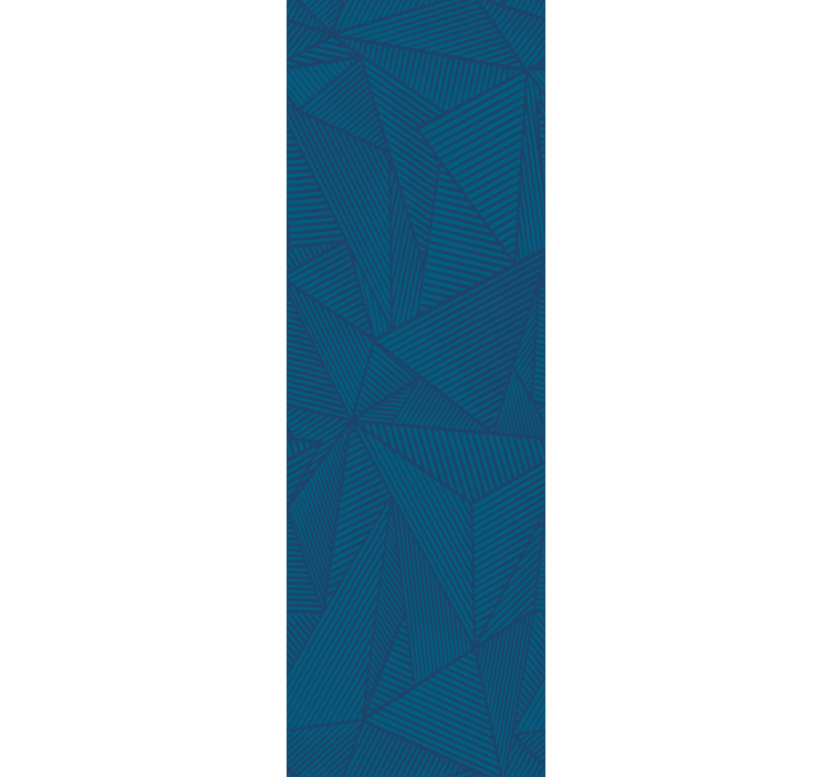 Office roller blind with blue geometric pattern - TenStickers