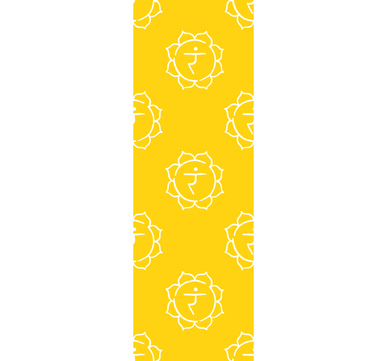 Office roller blind solar plexus chakra design - TenStickers